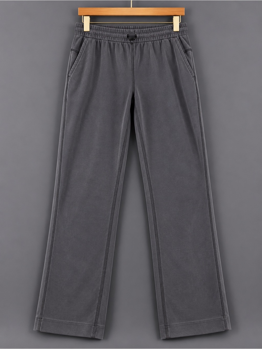 Lululemon Softstreme High Rise Straight Leg Pants Size 2 Charcoal Gray